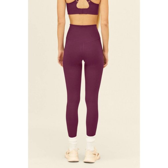 Girlfriend Collective Compressive High-Rise Legging Plum Size Small RPET - Picture 2 of 5